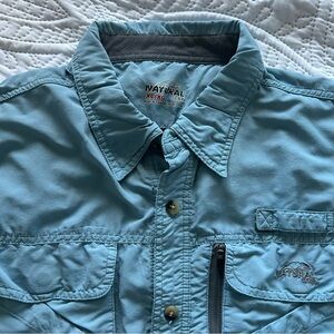 Natural Gear Men's Light Blue Vented Fishing Shirt